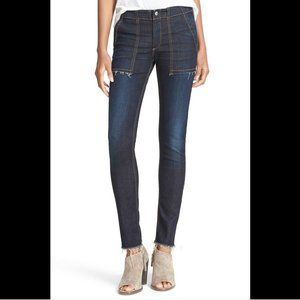 $225 RAG & BONE JEAN DENNY HIGH RISE SKINNY ANKLE JEANS WARSAW SZ 25